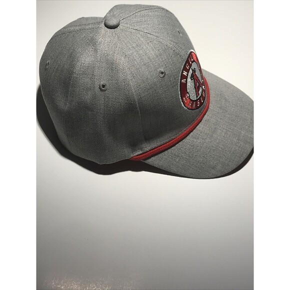 California Angels 1961 Baseball Snapback Hat Cap Gray Red Youtheory Turmeric LA - Picture 9 of 9